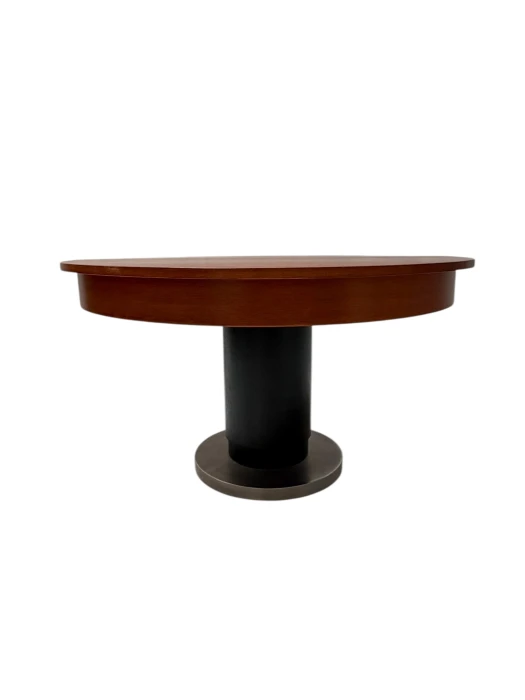 Art Deco Modernist Round Extendable Dining Room Table by Hendrik Wouda, 1931